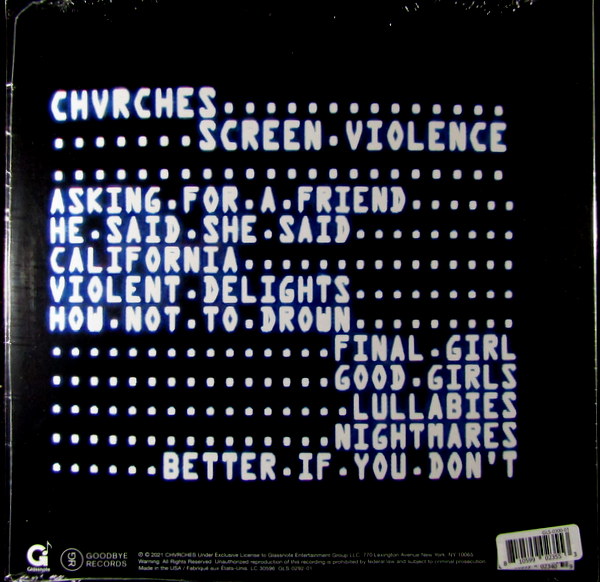 screen violence - Col Vinyl LP
